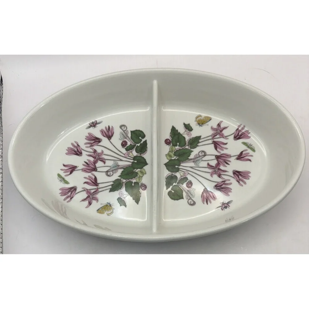 Portmeirion Divided Casserole Botanic Garden Baking/Serving Dish
